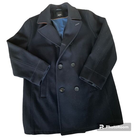 ⭐️Host Pic⭐️ 💥 Macmor MM Pea Coat Wool Jacket ~ Size XL (46) 💥 - Picture 1 of 9